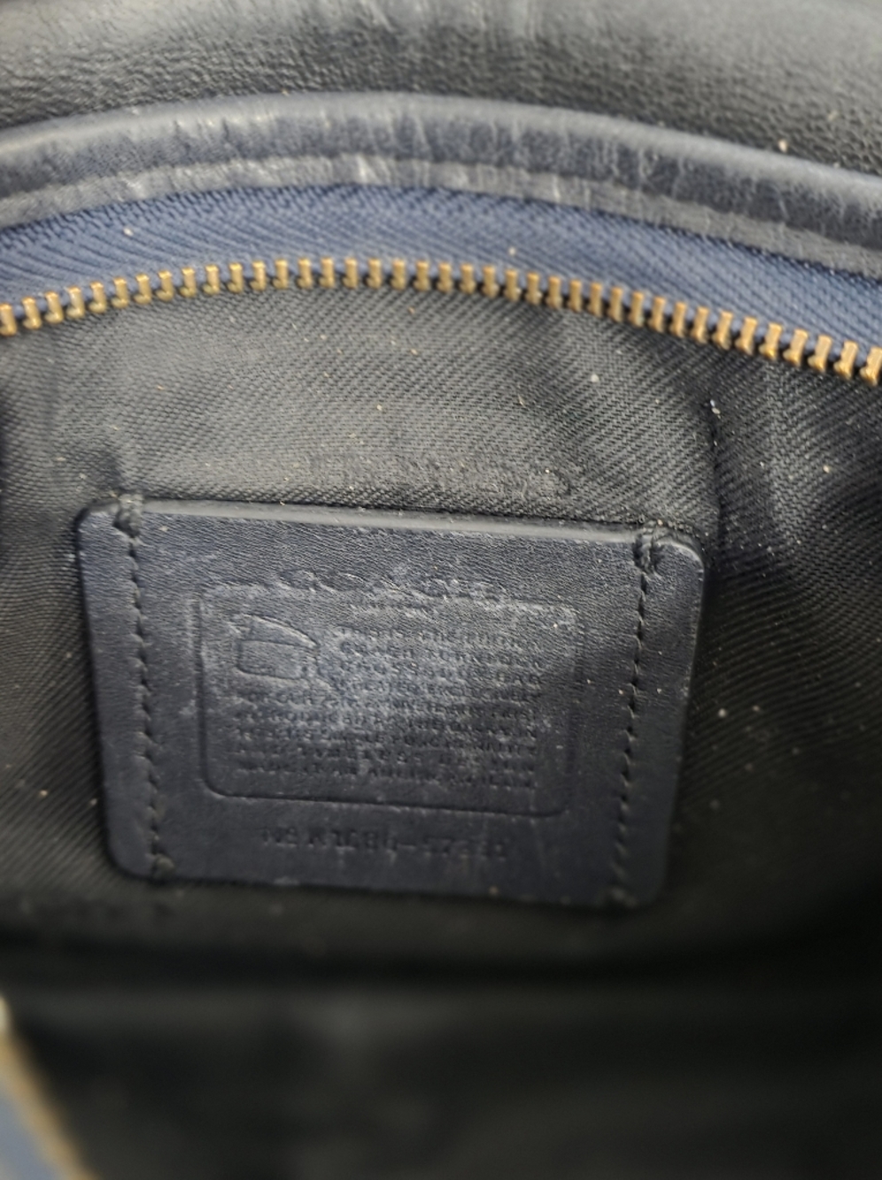 Vintage 90s COACH LUNE SADDLE BAG mini Classic Black Leather Crossbody Y2K - Picture 3 of 16